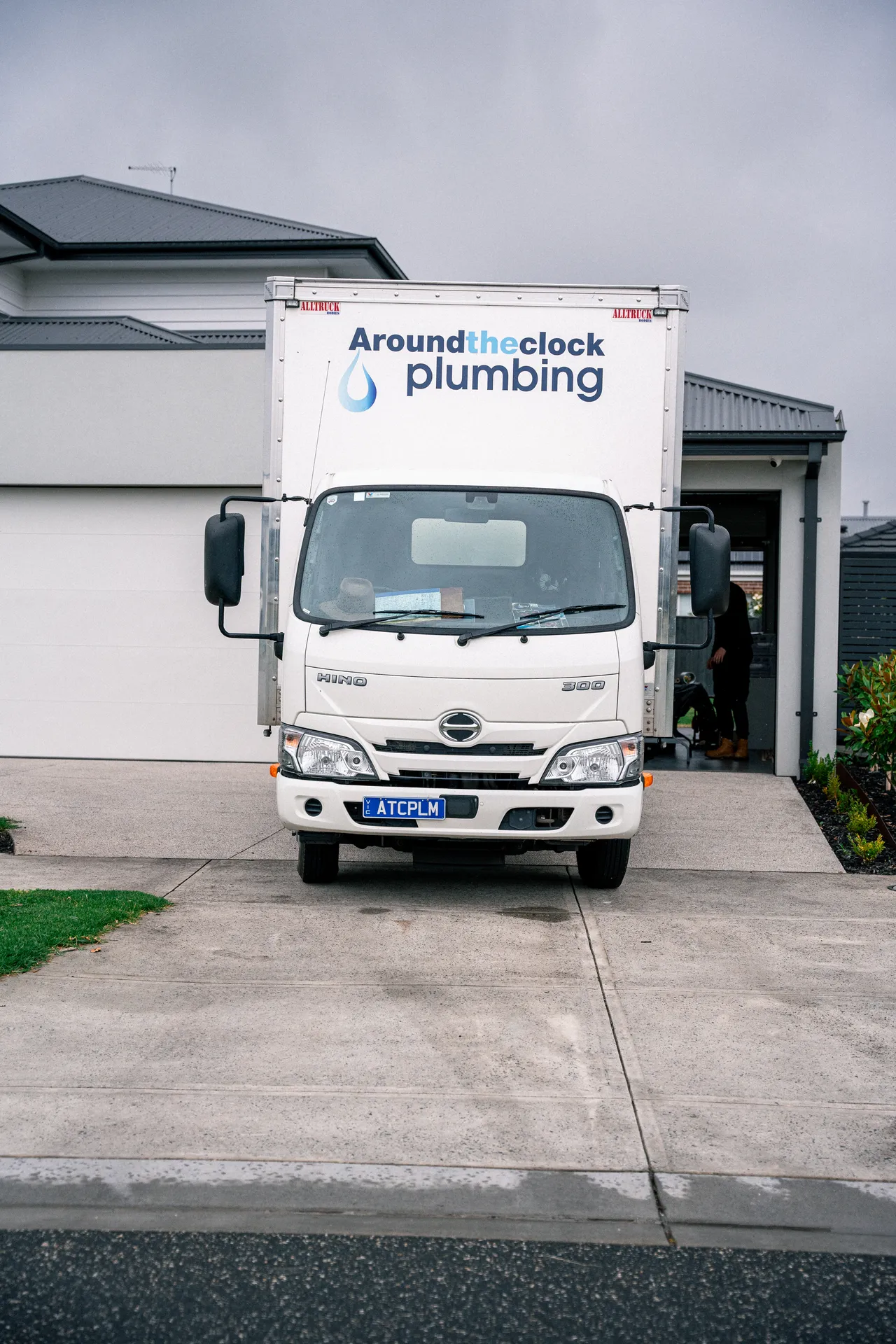 Mr Drainage technician relining a sewer pipe at a Melbourne home